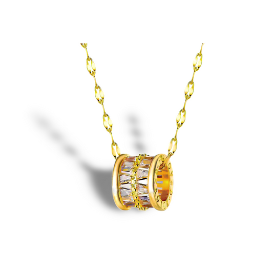 Éclat Infini – Collier Cylindrique