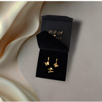 Parure Papillon Doré