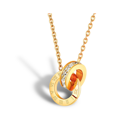 Lueur Dorée – Collier Cercle Romain